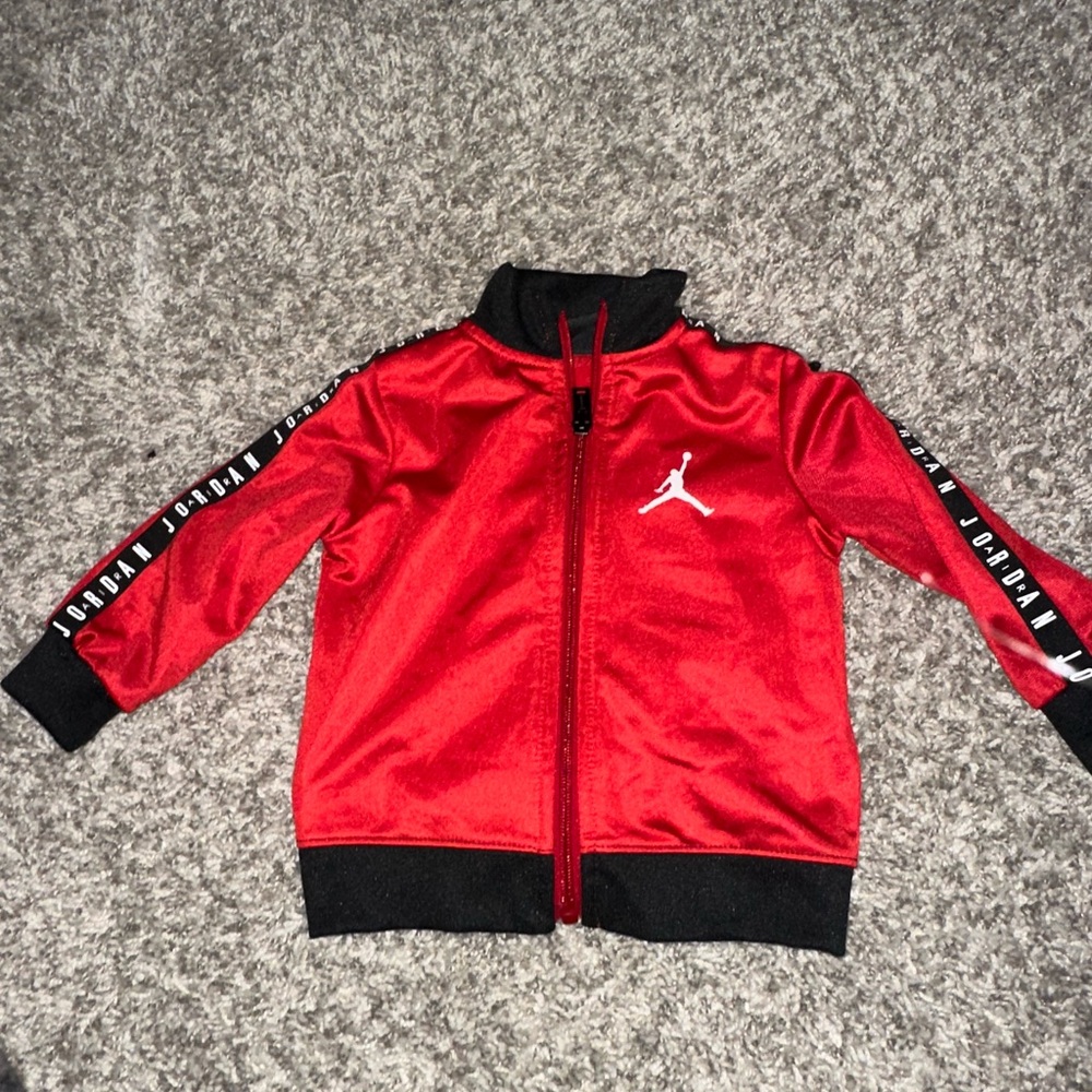 Jordan Red and Black Zip-Up Jacket